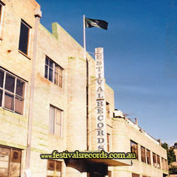 Festivals Records email logo, a web site full of Festival Records staff memories run by Glenn Aird Festivals Records Logo