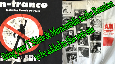 Festival Memorabilia bring to the reunion next week, Tshirts caps ect