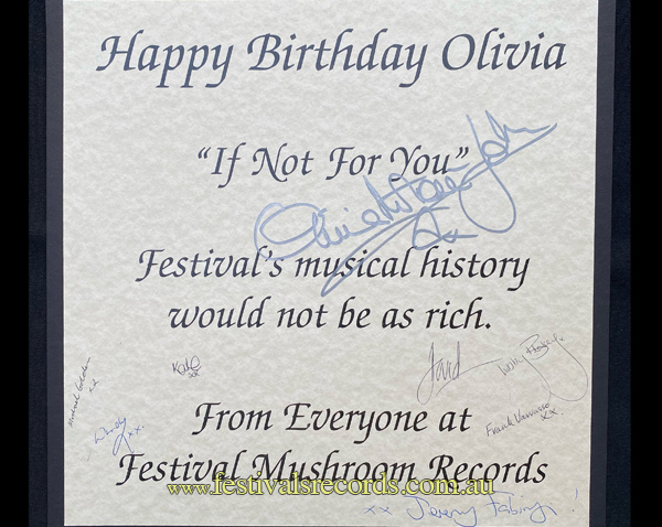 Oliva Birthday Card Fan Auction