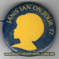 Janis Ian Tour 77 Button